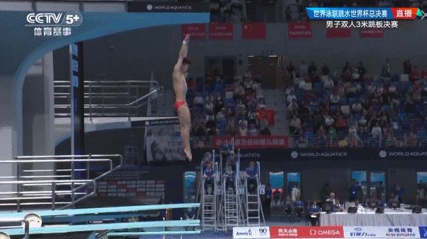  △2024世界泳联跳水世界杯总决赛，中国组合王宗源/龙道一夺冠。