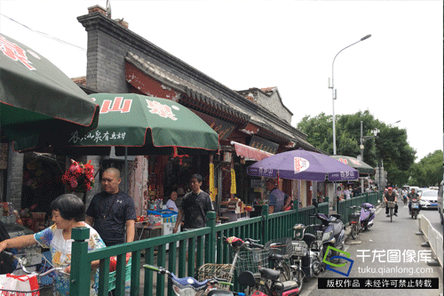 雍和宫大街整治前后对比图。千龙网记者 鄂晓颖制图