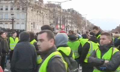 法国爆发第四轮“黄马甲”抗议活动。（图源：俄罗斯卫星通讯社）