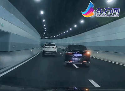 隧道|结果出事了……，上海两司机隧道内别车斗气