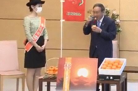 吃完柿子，日本首相突然诗意大发(图)