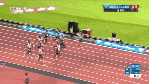  ·谢震业在最外侧第九跑道夺得冠军。