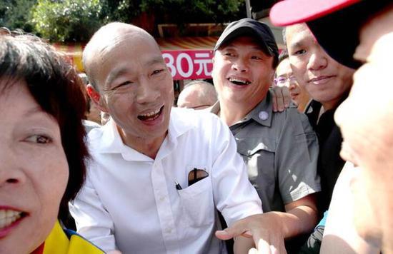韩国瑜后势看涨。图片来源:台湾《中时电子报》