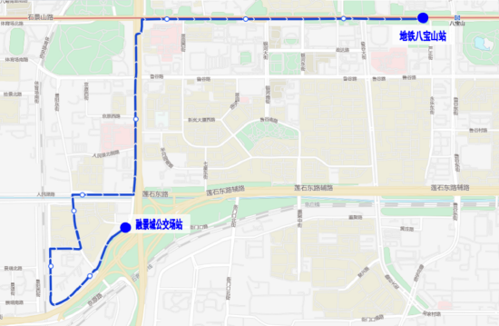 配合地铁1号线支线建设，北京地铁八角游乐园站6月2日起封站