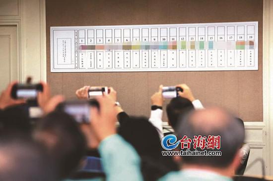 趣看台湾地区选举：史上最长选票 长达76.5厘米