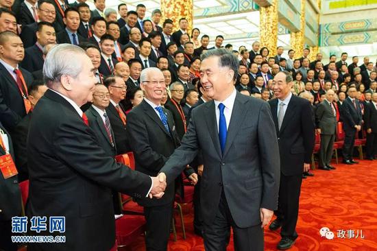 汪洋出席庆祝中国和平统一促进会成立30周年大会