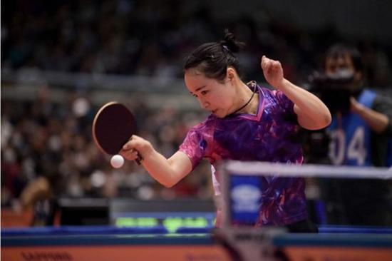 ▲比赛中的伊藤美诚 图据Sportsnavi