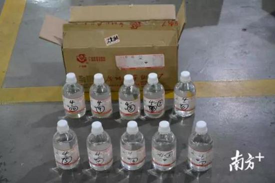 本案查獲的部分易制毒原料硫酸