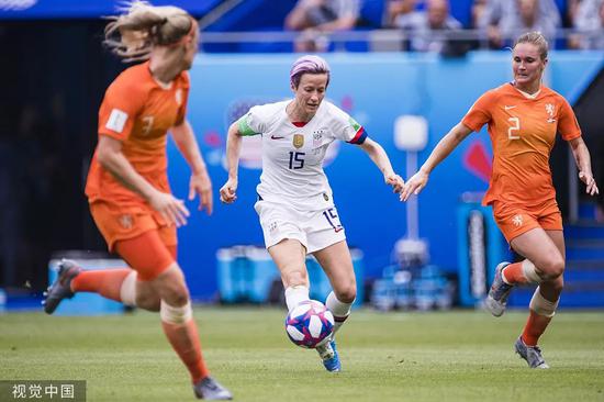 7月7日，2019年女足世界杯决赛，美国对阵荷兰。