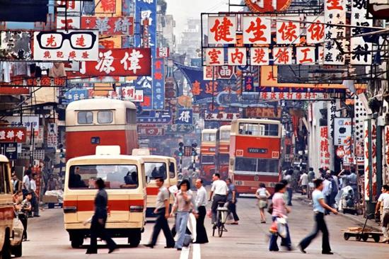 港英时代街头旧景