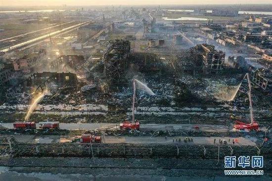 江苏响水“3·21”特大爆炸事故现场图