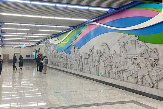 北京地铁7号线双井站开通南侧可换乘10号线