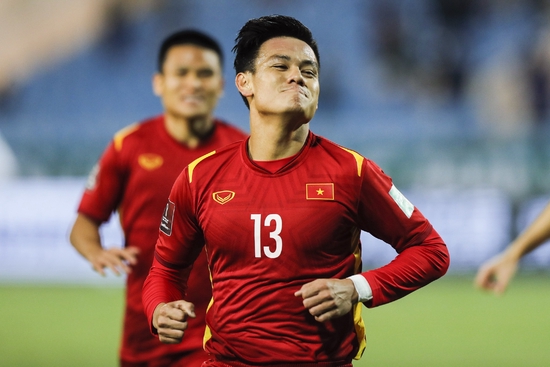 胡晋才为越南队进球。
