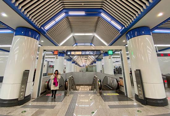 7号线双井站站厅层.