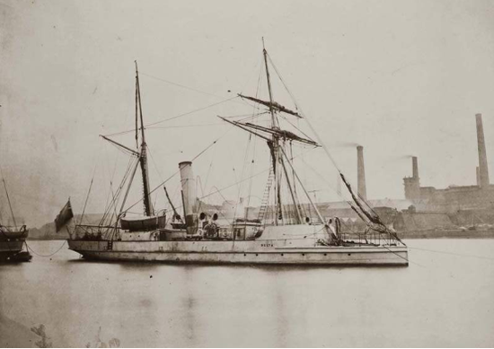 网络上找到的“蚊炮船”照片，在当地博物馆已难觅踪迹