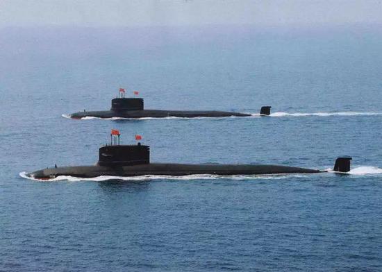 ▲图为中国海军装备的核潜艇