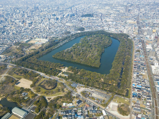 486米长的仁德天皇陵(日本网站“nippo.com”)