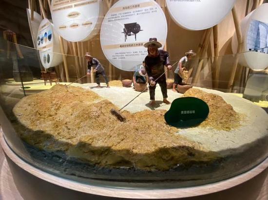 博物馆内还原了中国人民的稻作文化。新京报记者 王巍 摄