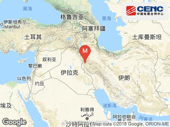 伊朗发生6.1级地震 震源深度10千米