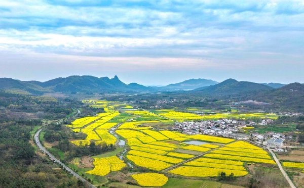 安徽马鞍山：乡村田园春意盎然