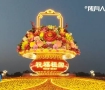 天安门大花篮亮灯