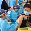 北京学生接种疫苗