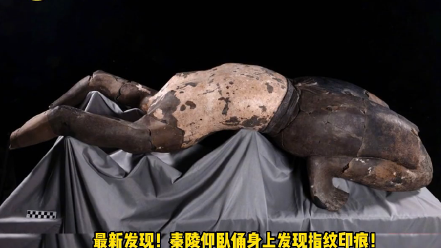 新发现!秦陵仰卧俑身上发现指纹印痕 工匠应为青少年