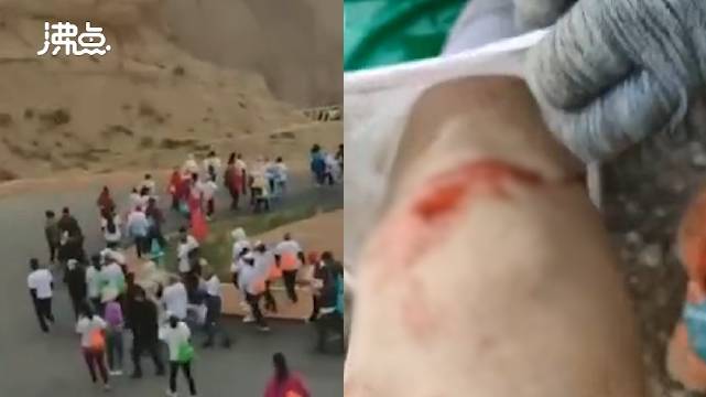 甘肃山地马拉松选手安慰受伤队友：要活着！