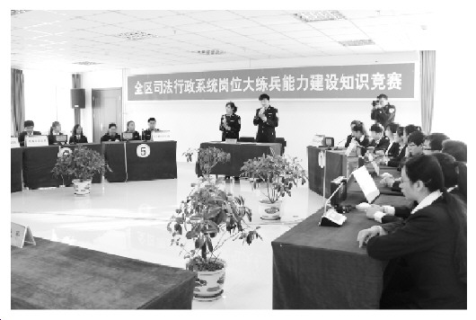内蒙古自治区司法厅举办全区司法行政系统岗位大练兵能力建设知识竞赛。