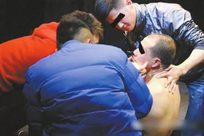 1月22日晚的比赛中，41岁的李浪被对手“KO”。受访者供图