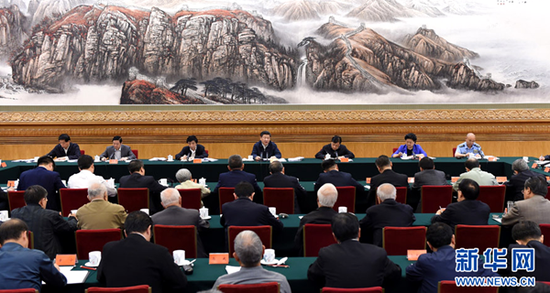 5月17日，中共中央总书记、国家主席、中央军委主席习近平在北京主持召开哲学社会科学工作座谈会并发表重要讲话。新华社记者谢环驰摄