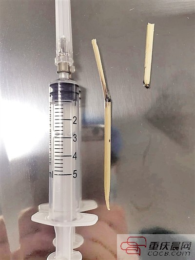 手术后取出来的竹签