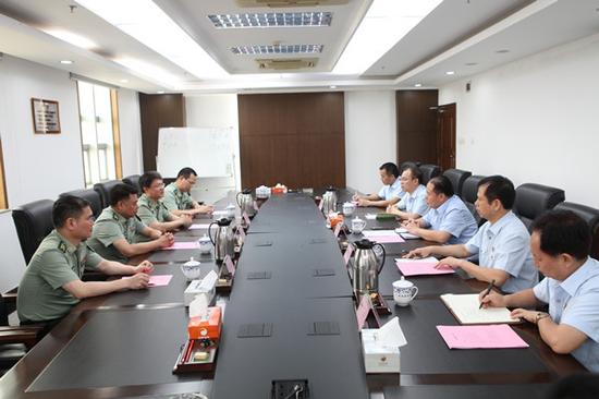 黄克院长会见广西军区及南部战区、南宁军事法院有关负责人