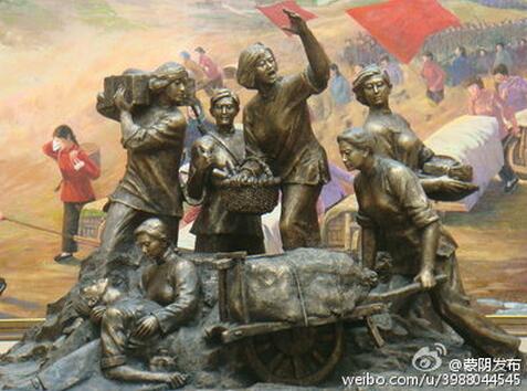 “沂蒙六姐妹”雕像