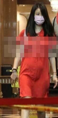 网友曝光林心如的最新孕肚照