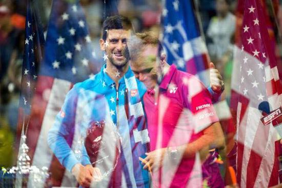 2016美网男单冠军瓦林卡（右）与亚军德约科维奇（左），图片来源：usopen.org