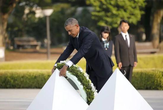 ▲奥巴马访问广岛