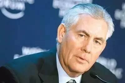 埃克森美孚ceo雷克斯·蒂勒森被任命为国务卿富豪内阁与特朗普观点有