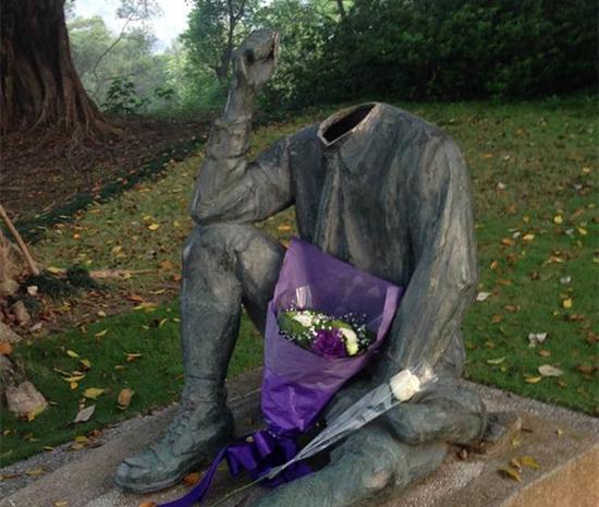 前台北议员斩首日工程师铜像被赞像中国人