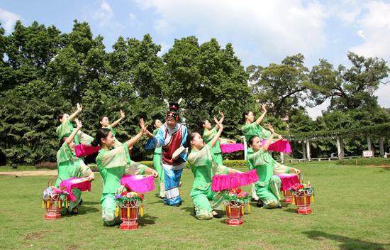 非遗中国龙岩采茶灯