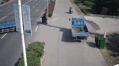 前车用绳子拖着后车移动