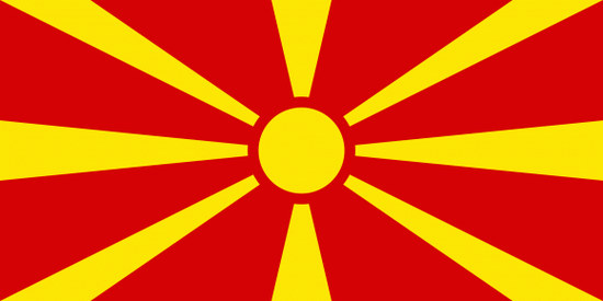 改版后的马其顿共和国国旗。图片来源：维基百科