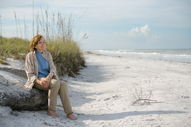 席薇亚64厄尔(sylvia earle)在达尼丁附近的佛罗里达海湾海岸希望点