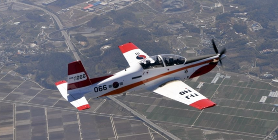 資料圖:韓國KT-1型教練機