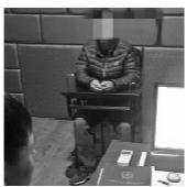 “买短乘长”男子。 铁路警方供图