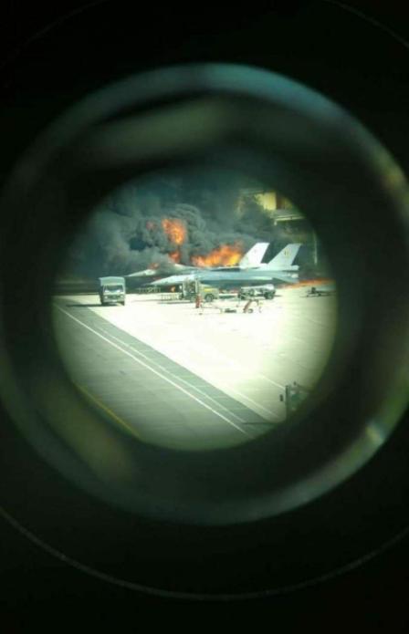 F-16战机爆炸现场图（推特）