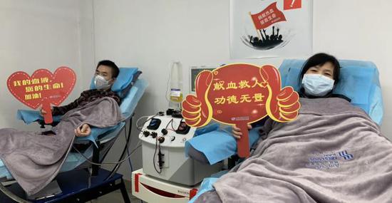 唐力琴、唐立军姐弟 图片来源:武汉血液中心