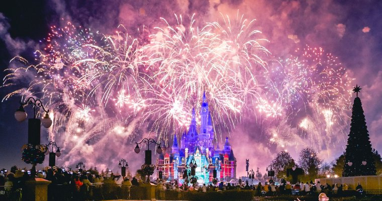 上海迪士尼跨年烟花