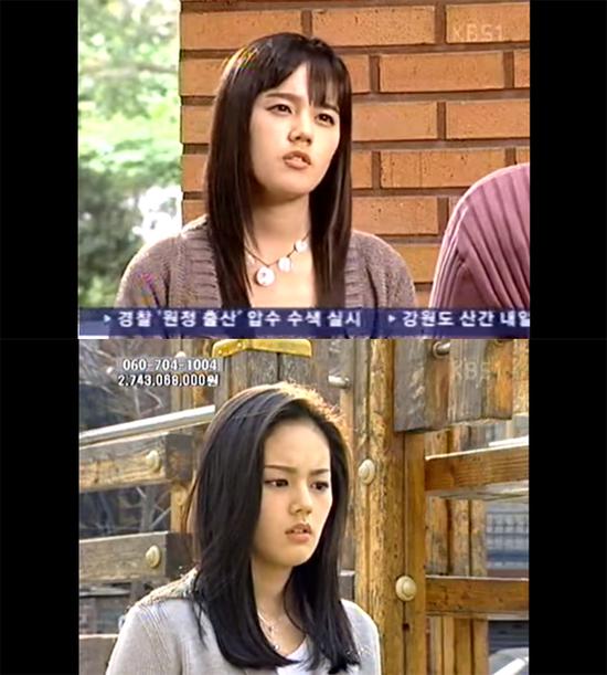 韩佳人在电视剧《黄手帕》的画面（KBS电视台）