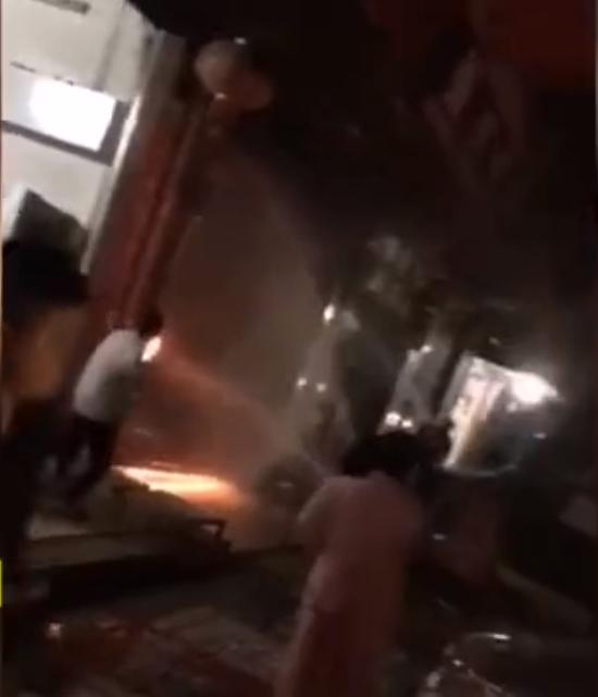 事发现场。 截屏图